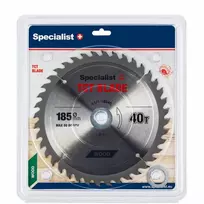 Pjovimo diskas medienai Specialist Wood; 185x1,4x30/20/16 mm; Z40