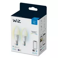 WiZ RGBW LED žvakinė lemputė | 4,9 W | 2700–6500 K | C37 | E14 | 2 vnt.