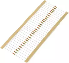 JustPi THT CF anglies rezistorius 1/4W 330kΩ - 30 vnt