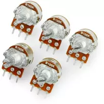 Oem Sukamasis potenciometras 100kΩ tiesinis su jungikliu 1/8W - 5 vnt
