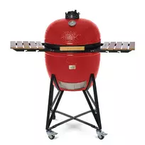 Kamado grilis su priedais Zyle Kamado 69 cm, The King ZY27RDSET, raudonas