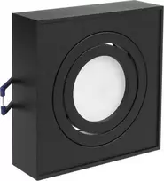Oprawa Įleidžiamas šviestuvas, LED vamzdinis „Maclean“, taškinis, SPOT, MR16/GU10, juodas, 94x94x32 mm, kvadratinis, aliuminis, MCE464 B