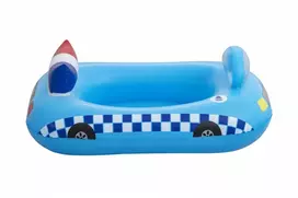 BESTWAY Funspeakers pripučiamas vaikiškas plaustas Police Car su garsu, 97cm x 74cm, 34153