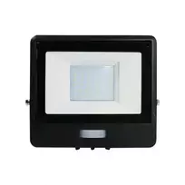 30W LED prožektorius V-TAC, juodu korpusu, 6500K, su judesio davikliu