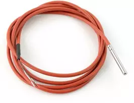 Oem Vandeniui atsparus zondas su temperatūros jutikliu DS18B20 - 2m - rudas - silikonas