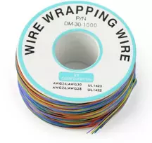 Oem PVC laidas 0.25mm AWG30 - 8 spalvų - rulonas 250m