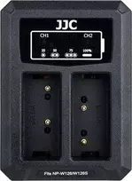 JJC Dvigubo kanalo dvigubas USB įkroviklis, skirtas „Fuji NP-W126 / NP-W126s“