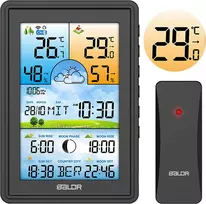 Berdsen Meteorologinė stotelė su ekranu BD-906, juoda
