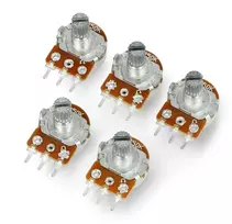 Oem Rotacinis potenciometras 250kOhm tiesinis 1/5W B250K - 5 vnt