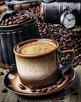 Wizardi Deimantinis paveikslas Coffee Break WD044 38*48 cm