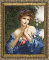 Beldizart (Nutrauktas) Kryželių siuvinėjimo rinkinys "Vasaros rožė" 45x36,4 cm S/MK011