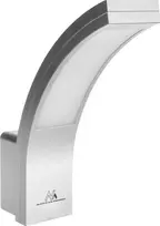 Sieninis šviestuvas Lampa „Maclean“ LED fasado šviestuvas, 800 lm, IP54, 10 W, natūrali balta (4000 K), sidabrinis, MCE343 S