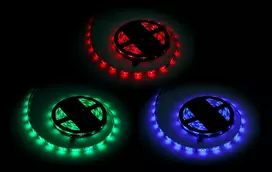 Rebel LED juosta 5m RGB (150x5050 SMD) - balta PCB
