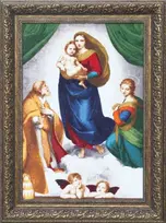 Zolotoe Runo Beldizart Kryželiu siuvinėjimo rinkinys "Siksto Madona" 84x57,5 cm S/MK044