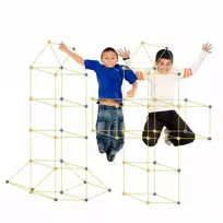 Ikonka Statybiniai blokai vamzdžio šiaudų pagrindo palapinės namas 240el.