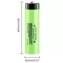 baterijos celė 18650, 3400 mAh 3.7V