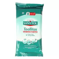 SANYTOL servetėlės universalus SANYTOL Eukaliptus valo ir dezinfekuoja 36 vnt