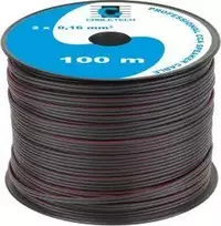 Cabletech Laidas kolonėlėms 2x0.16mm² juodas/raudonas, laidininkas CCA (variuotas aliuminis)