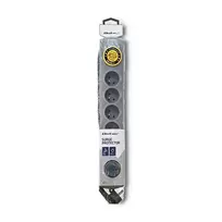 QOLTEC 50199 Apsauga nuo viršįtampių 6 lizdai 5m