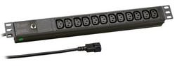 EFB Elektronik EFB-Elektronik - Steckdosenleiste (Rack - einbaufähig) - Eingabe, Eingang IEC 60320 C14 - Ausgangsanschlüsse: 12 (IEC 60320 C13)