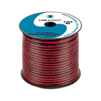 Cabletech kabelis CCA 2x0.75mm 1m - juoda raudona