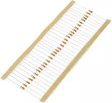 JustPi THT CF anglies rezistoriai 1/4W 220Ω - 30 vnt
