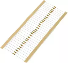 JustPi THT CF anglies rezistorius 1/4W 330kΩ - 30 vnt