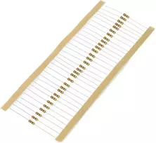 JustPi THT CF anglies rezistorius 1/4W 30Ω - 30 vnt