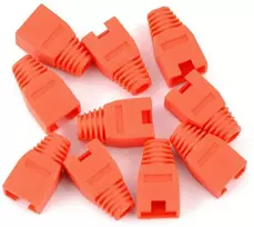 Oem Apsauga nuo sulenkimo RJ45 8P8C laidui - raudoni - 10 vnt