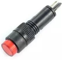 Oem LED indikatorius 12V DC - 8mm - raudonas