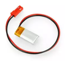 Akyga Li-Pol elementas 40mAh 1S 3.7V - JST-BEC jungtis + lizdas - 20x10x3mm