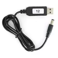 Oem 12V maitinimo šaltinis USB kištukas 5V - DC 5.5/2.5mm 12V