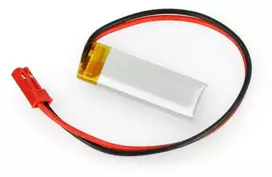 Akyga Li-Pol elementas 120mAh 1S 3.7V - JST-BEC jungtis + lizdas - 35x12x4mm