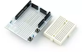 Velleman VMA201 Proto Shield + mini maketavimo plokštė 170 skylių - priedėlis, skirtas Arduino