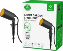 Sodo LED šviestuvas 230Vac, 7W 520lm 3000K - 6500K, RGB+CCT, IP65, išmanusis Wi-Fi, valdomas programėle, TUYA / Smart Life, WOOX