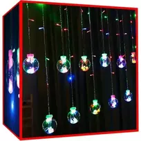 Iso Trade Šviesos užuolaida 108 led - daugiaspalvė 31v kŚ11345