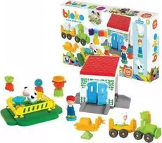Inna Marka Mochtoys Konstruktorius Pin Bricks FARM 100 el. su 3 Figūrėlėmis