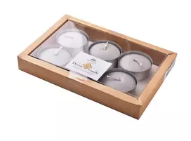 Aroma Di Rogito Mondex KOMPLET ŚWIEC TEALIGHT MAX 6 SZT PILKA