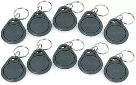 System 7 Security RFID raktų pakabukas S103N-GY - 125kHz - suderinamas su EM4100 - pilkas - 10 vnt