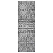 Lauko kilimėlis, mėlynos spalvos, 80x250cm, plokščio pynimo