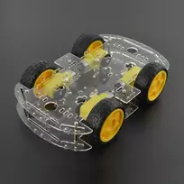 Oem Stačiakampė 4WD 4 ratų roboto važiuoklė su DC variklio pavara