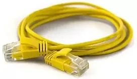 Wantec Wantec wW Komutacinis kabelis CAT6A (apie 2,8mm) UTP geltonas 0,20m (7282)