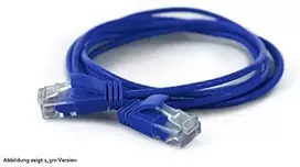 Wantec Wantec 7242 U / UTP (UTP) mėlynas 0.5m Cat6A tinklo kabelis (7242)