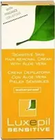 Luxepil Sensitive Classic depiliacinis kremas + mentelė 150ml