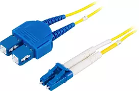 Optinis kabelis DELTACO LC - SC, 9/125, OS2, duplex, singlemode, 5m / LCSC-5S