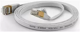 Wantec Wantec žymi CAT6A FTP Lankstinukas - 15 m - 6A kat. - F / UTP (FTP) - RJ- 45 - RJ- 45 - balta (7012)