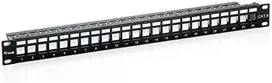 „Equip“ komutacinis skydelis 24x Cat6 19 FTP 1HE „Keystone“ montažo programinė įranga