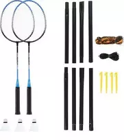 Nils Extreme Badmintono rinkinys Nils NRZ012, plienas, 2 raketės, 3 badmintono plunksniukai, tinklas 195 x 22 cm, dėklas