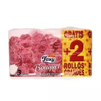 "Foxy Bouquet" spalvotas tualetinis popierius 3 sluoksniai 4 + 2 ritinėliai