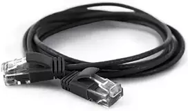 Wantec wW patch kabelis CAT6A (rand 2,8 mm) UTP juodas 1,50 m (7314)